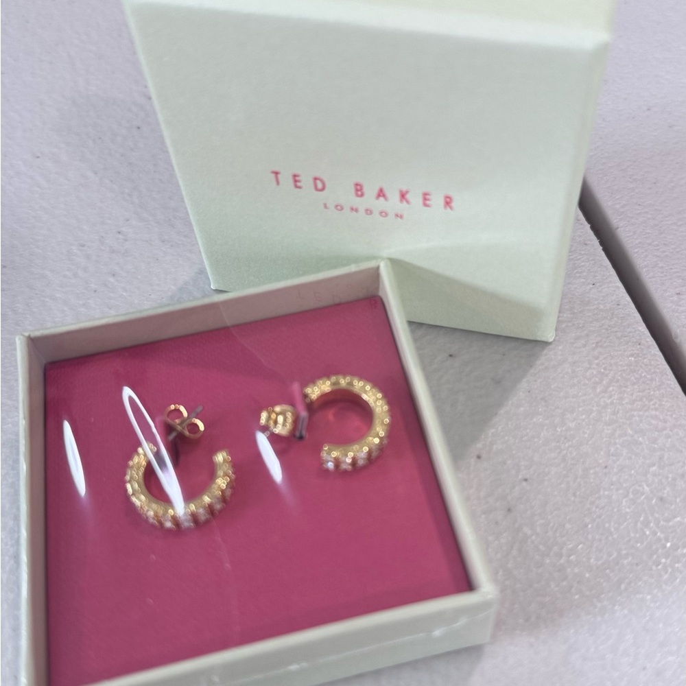 Ted Baker Gold Crystal Earrings